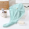 【LOVELY HOME】【 Chi Jia 】 Wholesale of dry hair towels, dry hair caps, Instant Absorbent headscarves, thickened triangular caps, shower caps, Coral velvet quick-drying towels Specification image